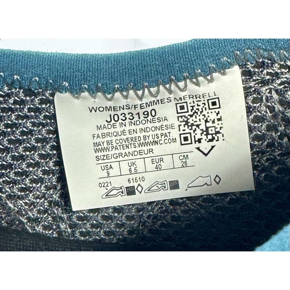 Merrell Waterpro Pandi 2 Women's Sz 9 Mary Jane Mesh Water Trail Shoes Grey Blue - Picture 4 of 7